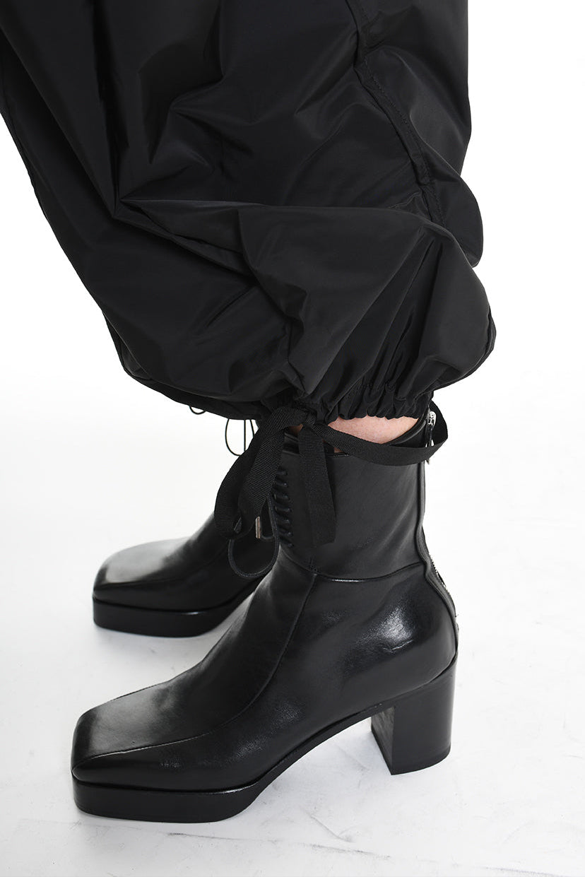 4B W5189 TROUSER Over Nylon Black WOMAN LA HAINE INSIDE US