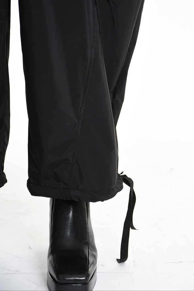 4B W5189 TROUSER Over Nylon Black WOMAN LA HAINE INSIDE US