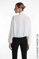 4G W5288 SHIRT Over in Georgette White