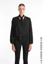 4G W5288 SHIRT Over in Georgette Black