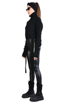 A34J LW61425 SWEATER Fineness 3 Black - Ecru