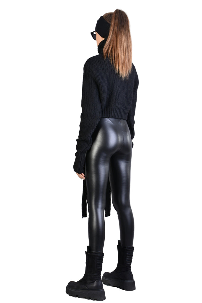 A34J LW61425 SWEATER Fineness 3 Black - Ecru