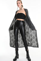 4K W5131 OVERSIZED CARDIGAN in Mohair Gauge 3 Grey LA HAINE INSIDE US