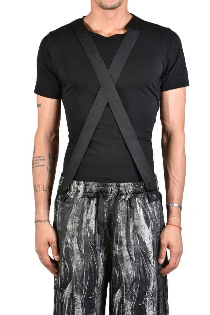 4M NEWYORKER23 Men's Black Shorts 245 Bermudas Crop Pants & Shorts LA HAINE INSIDE US TEPHRA