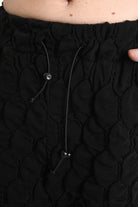 4M W5199 TROUSER Over Wide Fit Embossed Jersey UNISEX U Black LA HAINE INSIDE US