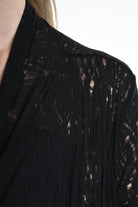 4M W5203 CARDIGAN in Viscose Wool UNISEX U Black LA HAINE INSIDE US