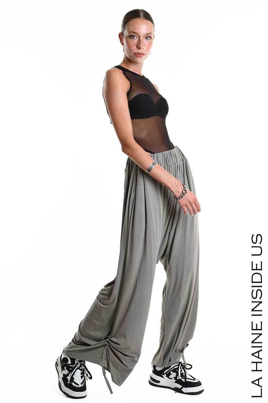 4M W5270 TROUSER Over Jersey Bamboo Grey