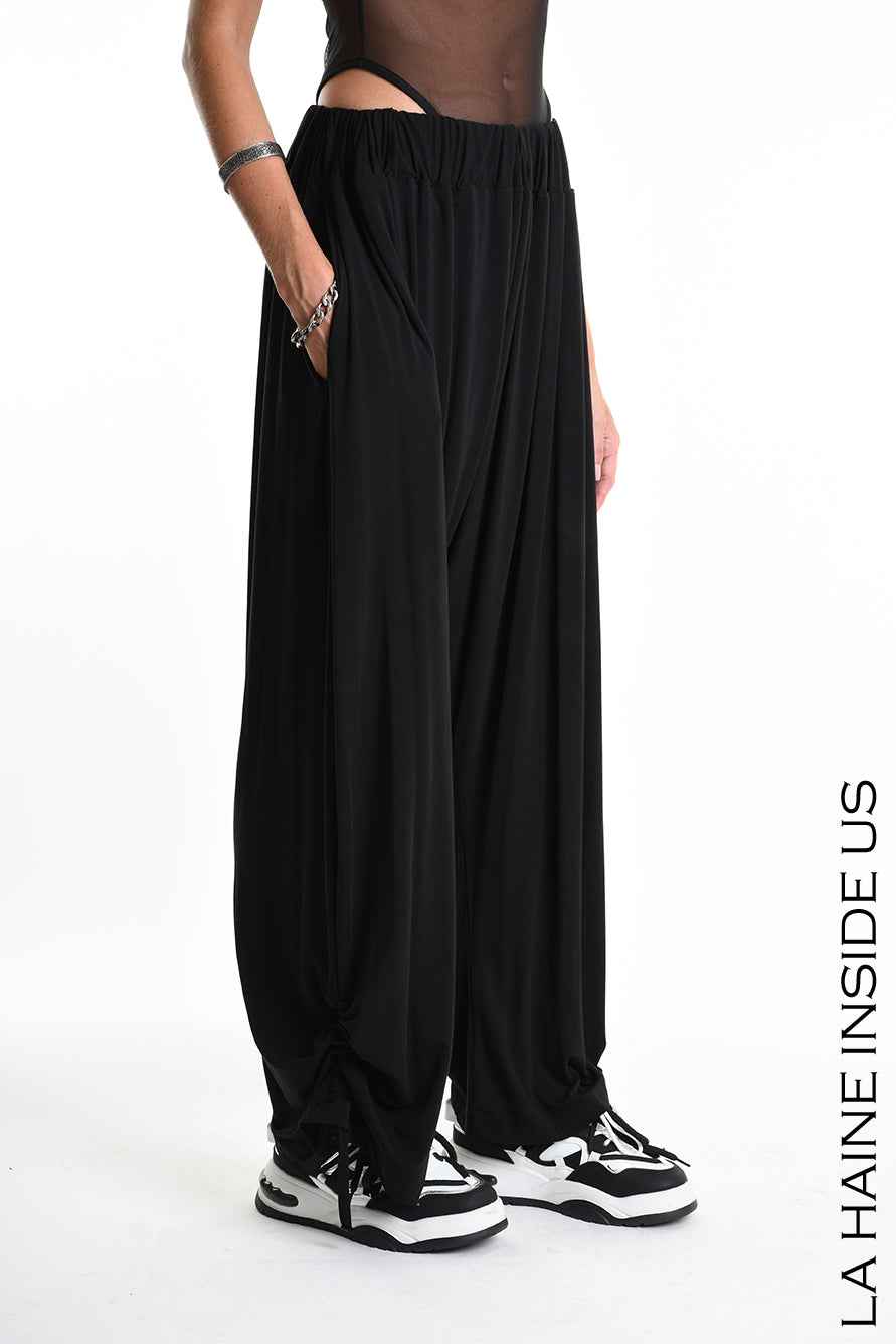 4M W5270 TROUSER Over Jersey Bamboo Black