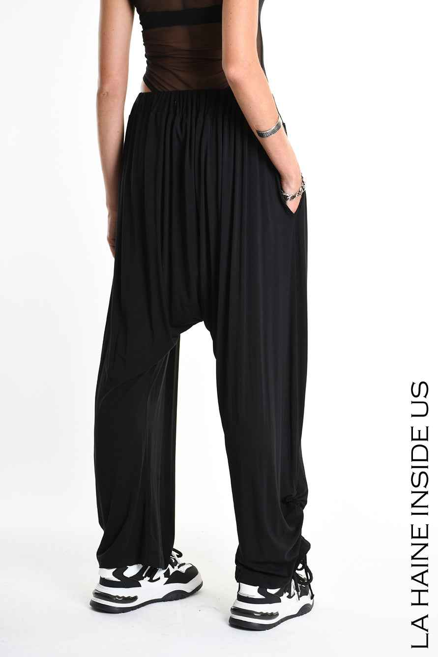 4M W5270 TROUSER Over Jersey Bamboo Black