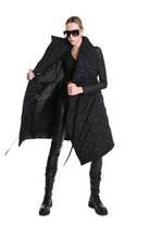 4P W5217 DOWN VEST Sleeveless in Matte Nylon, 150g Padding, Black. TEPHRA