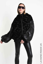 4P W5524 SPORT JACKET Over Faux Suede Doubleface & Lined Black