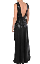 4R ENA21 BLACK Long dress
