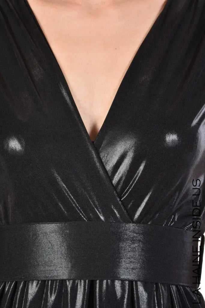 4R ENA21 BLACK Long dress