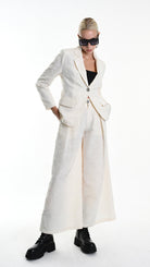 A34R W500125 JACKET Regular Cotton Jacquard Ecru