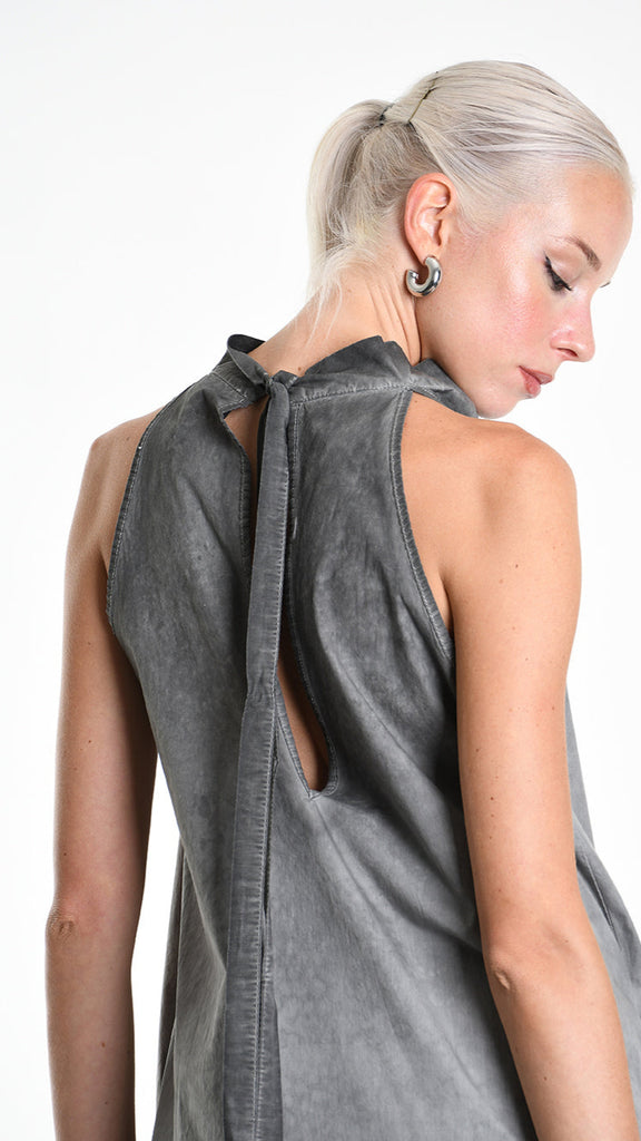 A34R W504525 JUMPSUIT Over Cotton Canvas Dyed Grey.