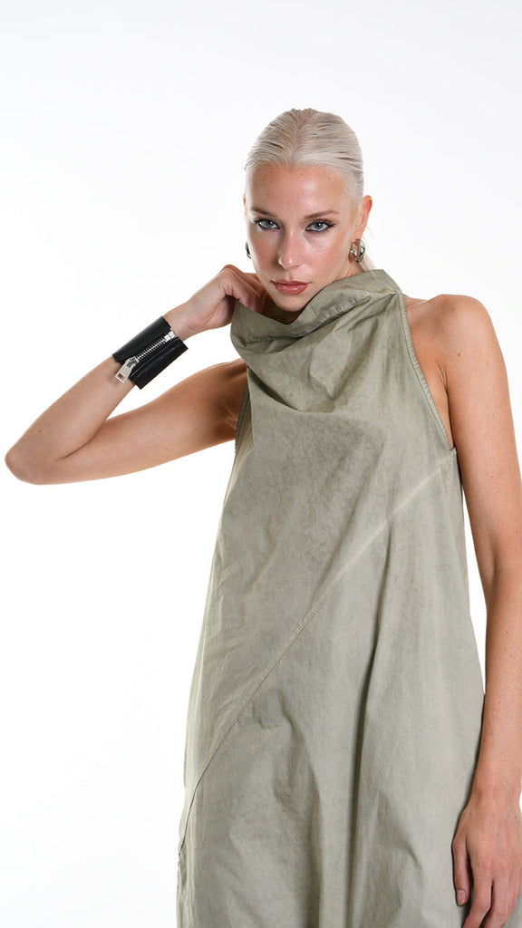 A34R W504525 JUMPSUIT Over Cotton Canvas Dyed Green.