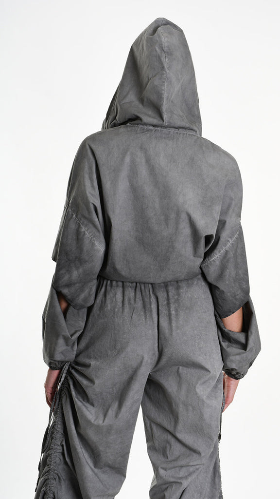 A34R W504725 BOMBER Cotton Canvas Doubled Dyed Grey.