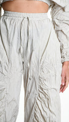 A34R W509225 TROUSER Over Taffeta Crumpled Sand