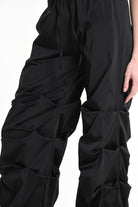 4R W5158 TROUSER Wide Fit Satin Black WOMAN LA HAINE INSIDE US