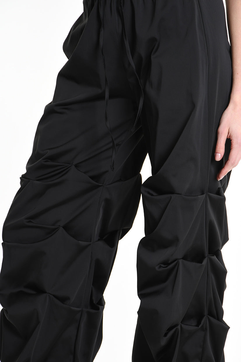 4R W5158 TROUSER Wide Fit Satin Black WOMAN LA HAINE INSIDE US
