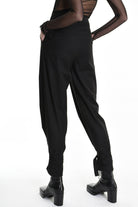 4R W5162 TROUSER Regular Fluid Black LA HAINE INSIDE US