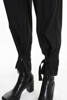 4R W5162 TROUSER Regular Fluid Black LA HAINE INSIDE US