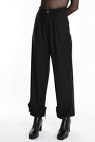 4R W5162 TROUSER Regular Fluid Black LA HAINE INSIDE US