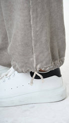 A34V LW91425 TROUSER Wide Gauze Fleece Dyed Cold Sand