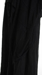 A34V W507625 T-SHIRT Asymmetric Jersey Devore Dyed Black