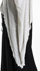 A34V W507625 T-SHIRT Asymmetric Jersey Devore Dyed Sand