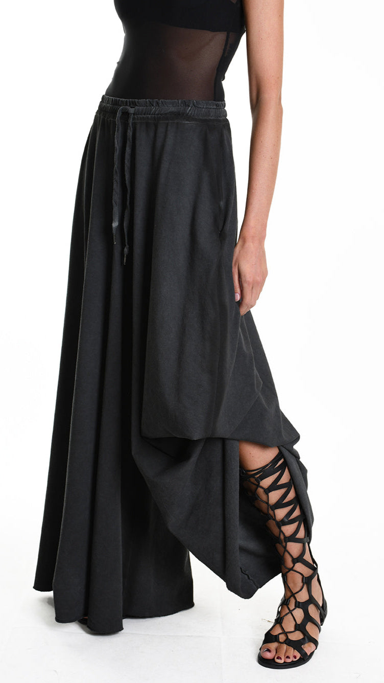 A34V W508125 TROUSER Wide Fleece Stretch Dyed Cold Grey