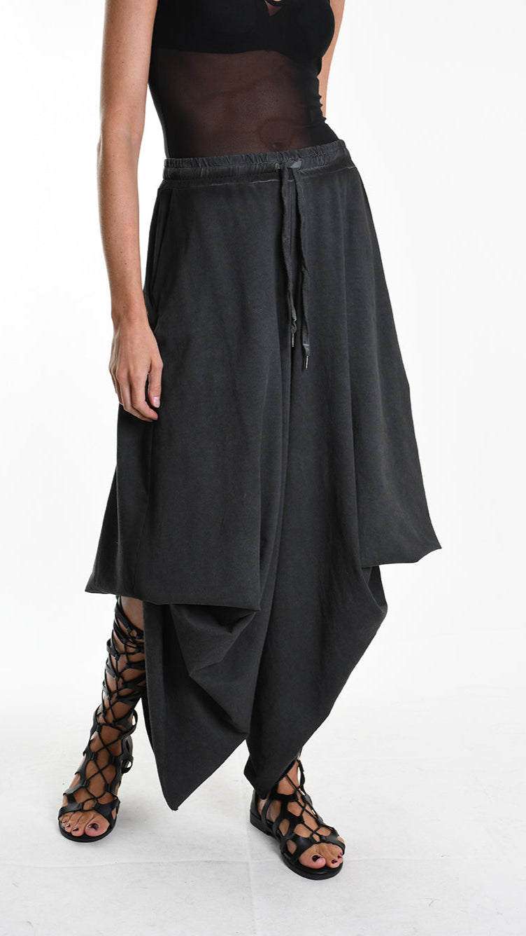 A34V W508125 TROUSER Wide Fleece Stretch Dyed Cold Grey