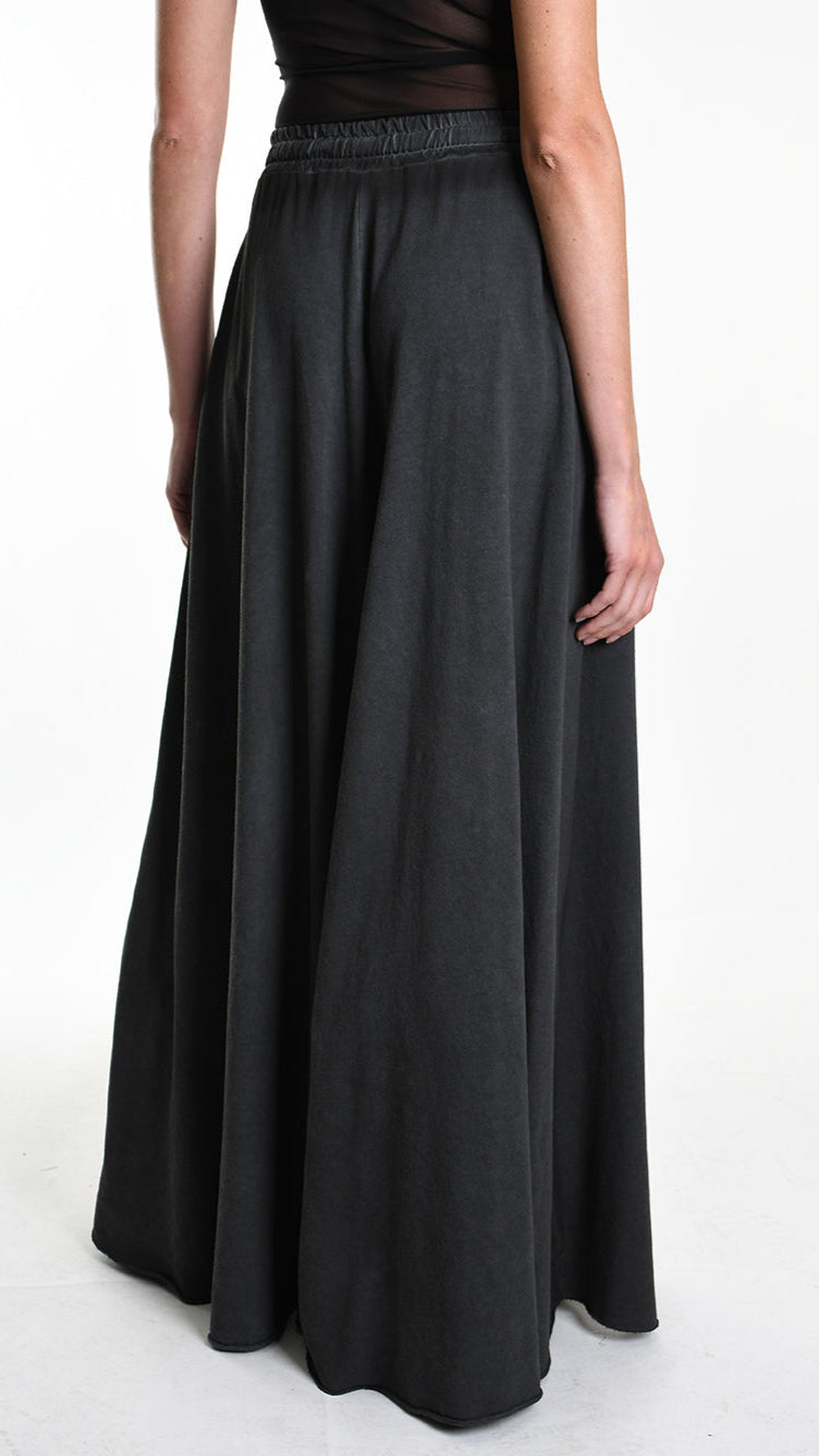 A34V W508125 TROUSER Wide Fleece Stretch Dyed Cold Grey