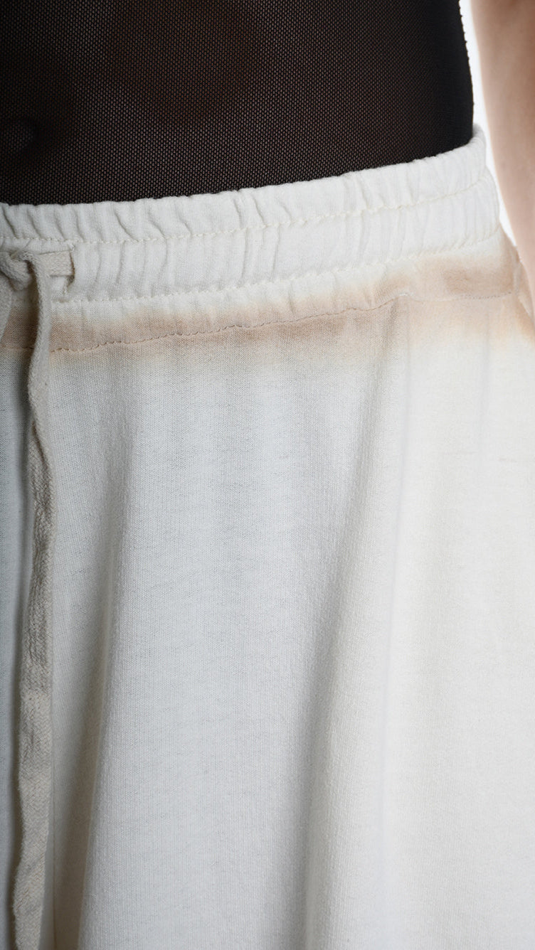 A34V W508125 TROUSER Wide Fleece Stretch Dyed Cold Sand