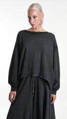 A34V W508225 FLEECE Over Stretch Dyed Cold Grey