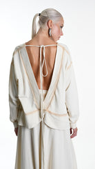 A34V W508225 FLEECE Over Stretch Dyed Cold Sand