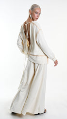 A34V W508225 FLEECE Over Stretch Dyed Cold Sand