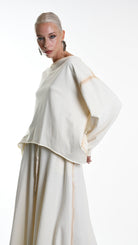 A34V W508225 FLEECE Over Stretch Dyed Cold Sand