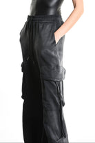 4V W5225 TROUSER Cargo Corrosive Treatment Fleece UNISEX Black LA HAINE INSIDE US