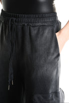 4V W5225 TROUSER Cargo Corrosive Treatment Fleece UNISEX Black LA HAINE INSIDE US