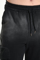4V W5225 TROUSER Cargo Corrosive Treatment Fleece UNISEX Black LA HAINE INSIDE US