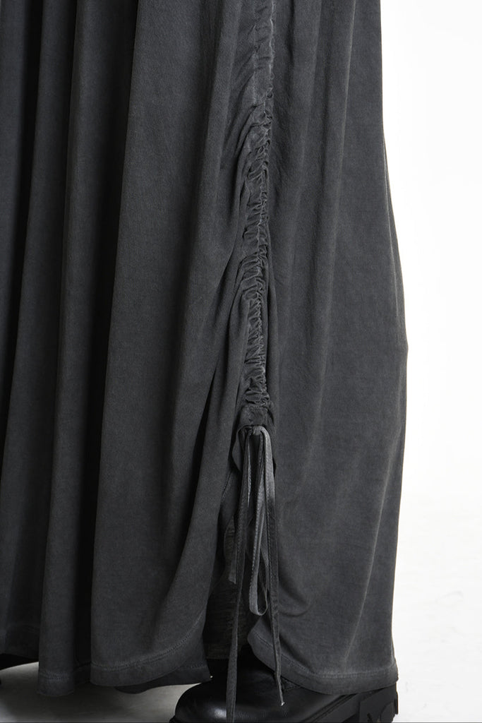 4V W5230 TROUSER Wide Fit Lyocell Jersey Dyed Cold Black WOMAN LA HAINE INSIDE US