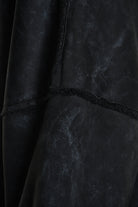 4- W5168 JACKET Oversized in Marbled Faux Shearling, UNISEX, Black. TEPHRA