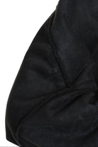 4- W5168 JACKET Oversized in Marbled Faux Shearling, UNISEX, Black. TEPHRA