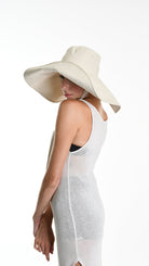 A34Y W510625 HAT Linen Cotton & Lined Ecru