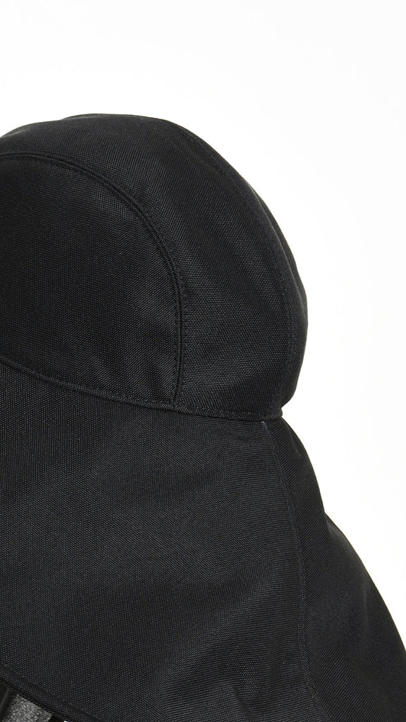 A34Y W510825 HAT Canvas Georgette & Lined Black.