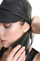 4Y W5211 HAT Leather Lined UNISEX Black LA HAINE INSIDE US