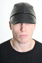 4Y W5211 HAT Leather Lined UNISEX Black LA HAINE INSIDE US
