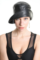 4Y W5212 HAT Leather Lined Black WOMAN LA HAINE INSIDE US