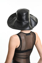 4Y W5213 HAT Leather Lined Black UNISEX LA HAINE INSIDE US